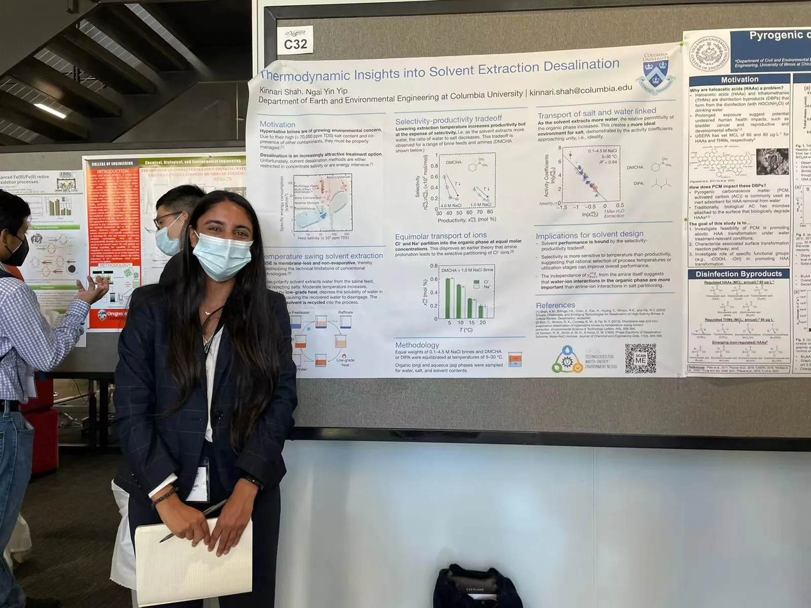 Kinnari giving her poster presentation at the AEESP 2022