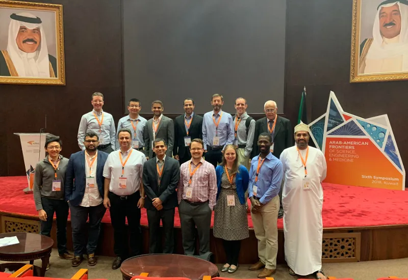 Yip (front row, first from left) with some of the 2018 AAFrontiers "water" participants