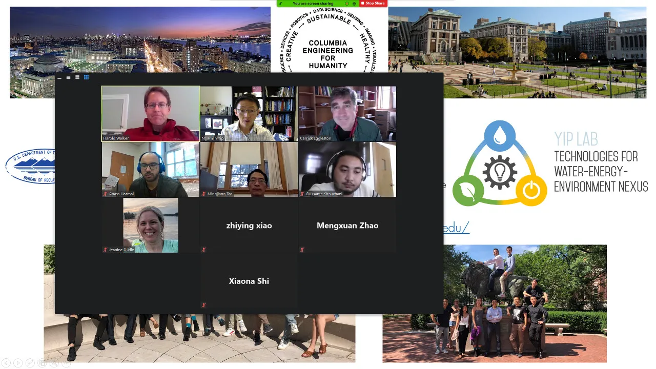 Screenshot of the online talk