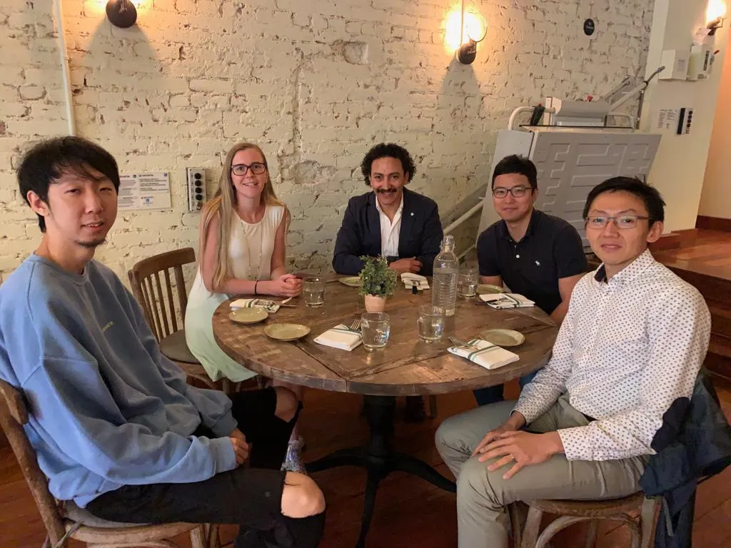 The Yip lab hosted lunch for Dr. Khayet
