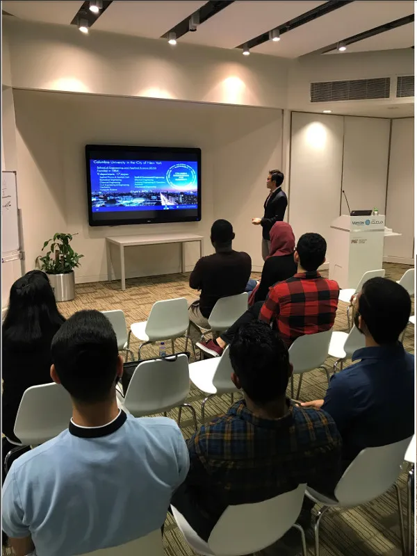 Yip leading a workshop titled "Fundamentals and Recent Advances in Membrane Distillation"